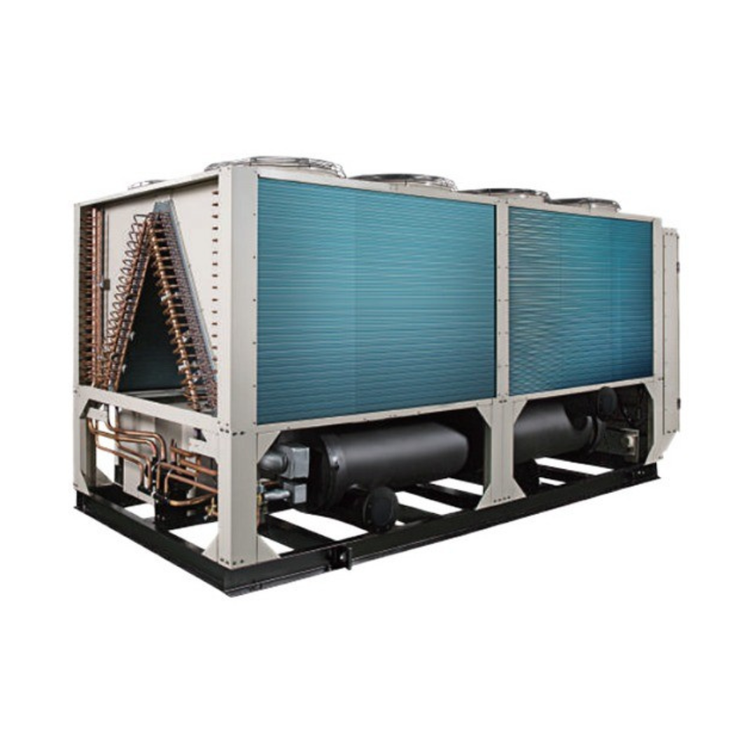 Air-cooled chiller for a central cooling application