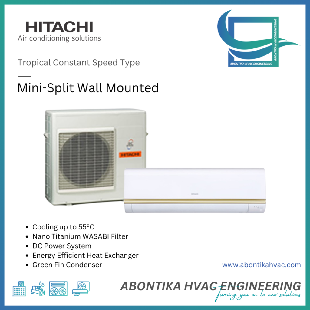 HITACHI WALL MOUNTED AIR CONDITIONER 1.5 & 2.0 TR
