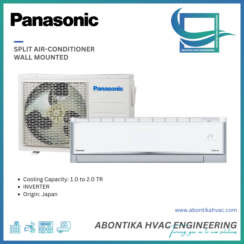Panasonic Split Wall Mounted Air Conditioner 1.0 to 2.0 TR